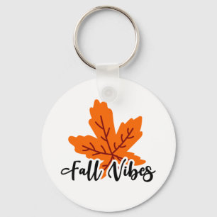 Eenvoudige Herfst Vibes Print Sleutelhanger