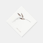 Eenvoudige Herfst-weddenschap-namen Cocktail Servet (Hoek)