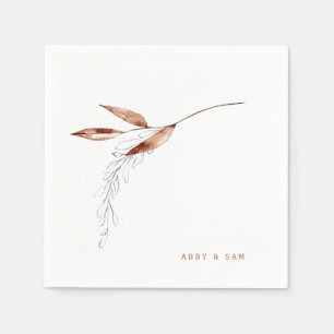 Eenvoudige Herfst-weddenschap-namen Cocktail Servet