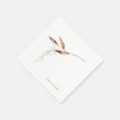 Eenvoudige Herfst-weddenschap-namen Cocktail Servet (Hoek)