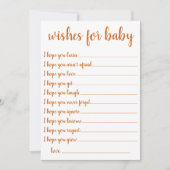 Eenvoudige Herfst wensen | Verbrand Sinaasappel Ke Kaart (Voorkant)