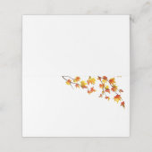 Eenvoudige herfstbladeren plaatskaartje (Buitenkant ongevouwen)