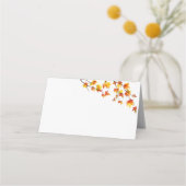 Eenvoudige herfstbladeren plaatskaartje (Voorkant)