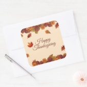 Eenvoudige herfstbladeren Thanksgiving | Sticker S (Envelop)