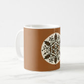 Eenvoudige herfstkoffie Mok | Brown & Tan Herfst M (Voorkant links)