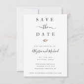 Eenvoudige herfstvulling bespaart de datumkaart save the date (Voorkant)