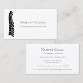 Eenvoudige Herinnering voor afspraak met chiroprac Afsprakenkaartje (Voorkant / Achterkant)