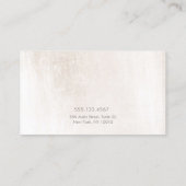 Eenvoudige herinnering voor benoeming van een witt afsprakenkaartje (Achterkant)