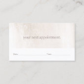 Eenvoudige herinnering voor benoeming van een witt afsprakenkaartje (Voorkant)