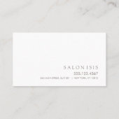 Eenvoudige herinnering voor professionele benoemin afsprakenkaartje (Achterkant)