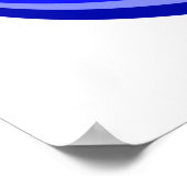 Eenvoudige herstelslogan-offerte in blauw houden poster (Hoek)