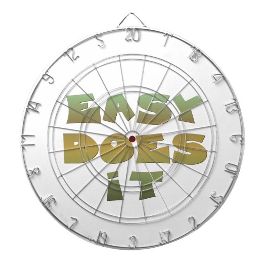 Eenvoudige herstelsoftware Slogan Quote Groene Gol Dartbord (Voorkant)