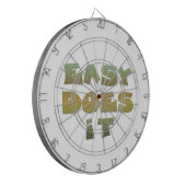 Eenvoudige herstelsoftware Slogan Quote Groene Gol Dartbord (Voorkant Links)