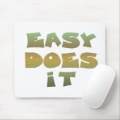 Eenvoudige herstelsoftware Slogan Quote Groene Gol Muismat (Met muis)