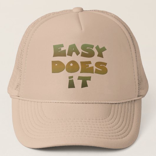Eenvoudige herstelsoftware Slogan Quote Groene Gol Trucker Pet (Voorkant)