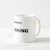 Eenvoudige het werk status koffiemok (Voorkant rechts)