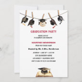 eenvoudige hoeden touw Afstudeerfeest Kaart (Voorkant)