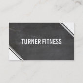 EENVOUDIGE HOEK moderne tekst minimaal trendy krij Visitekaartje (Achterkant)