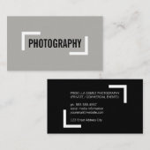 Eenvoudige / hoekaccenten (wit) visitekaartje (Voorkant / Achterkant)