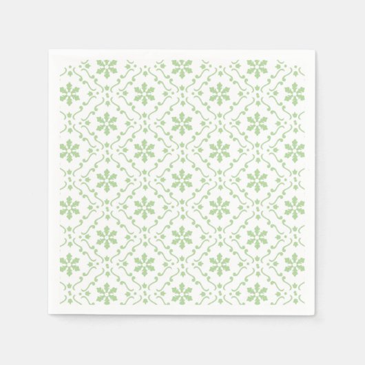 Eenvoudige holiday Snowflake Pattern Classy Servet (Voorkant)