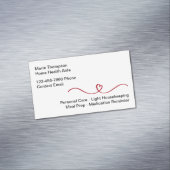 Eenvoudige Home Health Aide Visitekaartje Magneet (Voorbeeld)