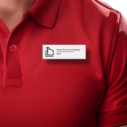 Eenvoudige Home Services Personeelsnaam ID-badges Naambadge