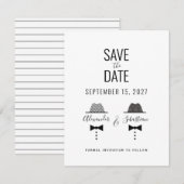 Eenvoudige homohuwelijk save the date (Voorkant / Achterkant)