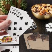 Eenvoudige Hond en Uw Tekst Hier Pokerkaarten (Insitu)