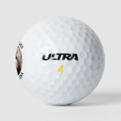 Eenvoudige hond foto gepersonaliseerde golfer golfballen (Logo)