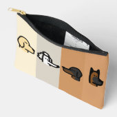 eenvoudige honden kleine accessoiretas etui (Open)