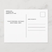 Eenvoudige hondenfoto opslaan Datum Aankondigingskaart (Achterkant)