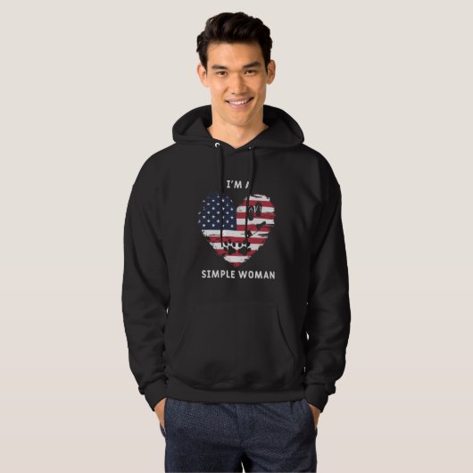 Eenvoudige hondenliefhebbende wijnen Drink meisjes Hoodie (Voorkant volledig)