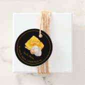 Eenvoudige Honeycomb Knoflook Geïnfundeerde Honey  Bedankjes Labels (In situ)