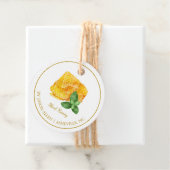 Eenvoudige Honeycomb Mint Geïnfundeerde Honey Hang Bedankjes Labels (In situ)