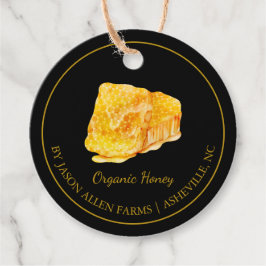Eenvoudige Honeycomb Organic Honey Hang Label