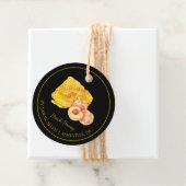 Eenvoudige Honeycomb Peach Geïnfundeerde Honey Han Bedankjes Labels (In situ)