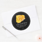 Eenvoudige Honeycomb Raw Honey Label (Envelop)