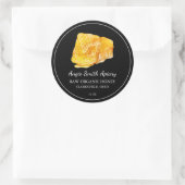 Eenvoudige Honeycomb Raw Honey Label (Tas)