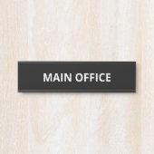 Eenvoudige hoofdautomaat Kantoor Deurbordje (Voorkant)