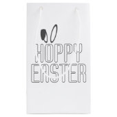 Eenvoudige Hoppy Easter Pun Typografie | Cadeautas (Achterkant)