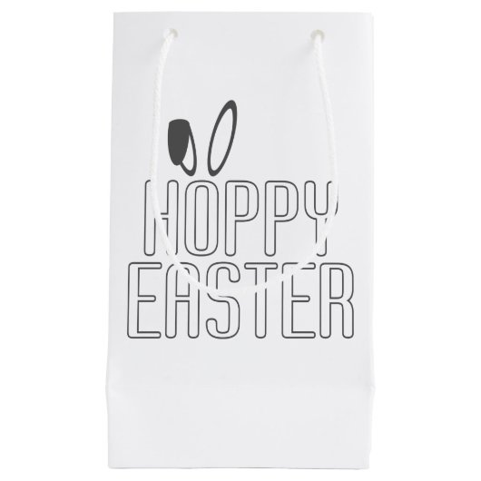 Eenvoudige Hoppy Easter Pun Typografie | Cadeautas (Voorkant)