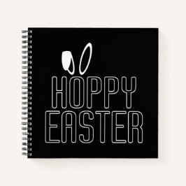 Eenvoudige Hoppy Easter Pun Typografie | Laptop Notitieboek