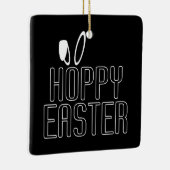 Eenvoudige Hoppy Easter Pun Typografie | ORNAMENT (Rechts)