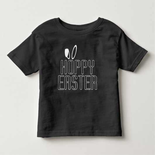 Eenvoudige Hoppy Easter Pun Typografie | T-Shirt (Voorkant)