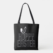 Eenvoudige Hoppy Easter Pun Typografie | Tote bag (Achterkant)