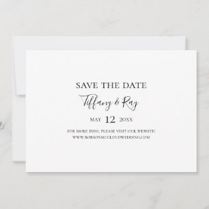 Eenvoudige Horizontaal Elegant sparen de Datum Save The Date