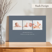 Eenvoudige, horizontale foto's geboorte aankondiging