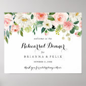 Eenvoudige horizontale repetitie binnenwelkomsttek poster (Voorkant)