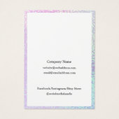 Eenvoudige houder Ketting Display Logo Holographic Visitekaartje (Achterkant)