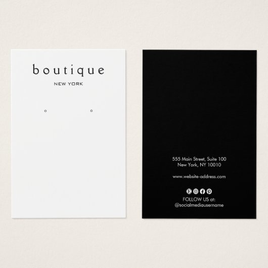 Eenvoudige houder van de Kaart voor wit oorscherm (Voorkant /achterkant)